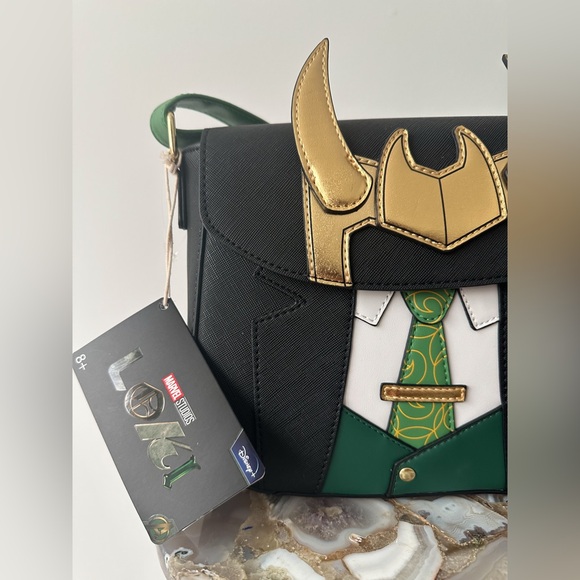 NWT Loungefly Loki for President Cosplay Crossbody Bag Purse Marvel Disney MCU - Picture 2 of 5